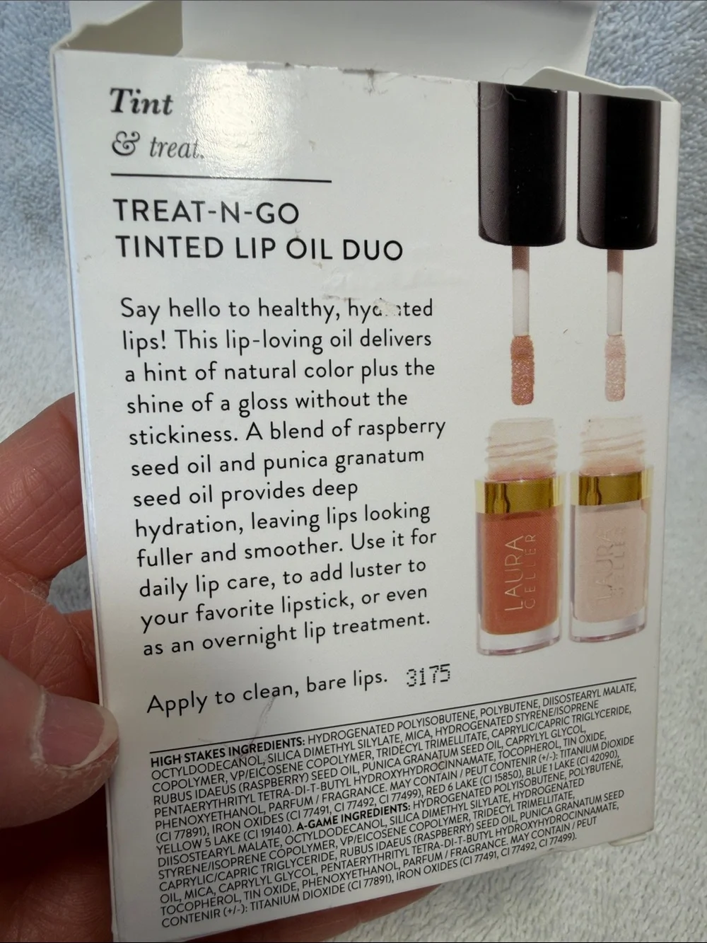 🍄5 for $35🍄 Laura Geller Tinted Lip Oil Duo in High Stakes & A-Game